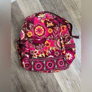 Vera Bradley Floral Backpack - Red and Pink